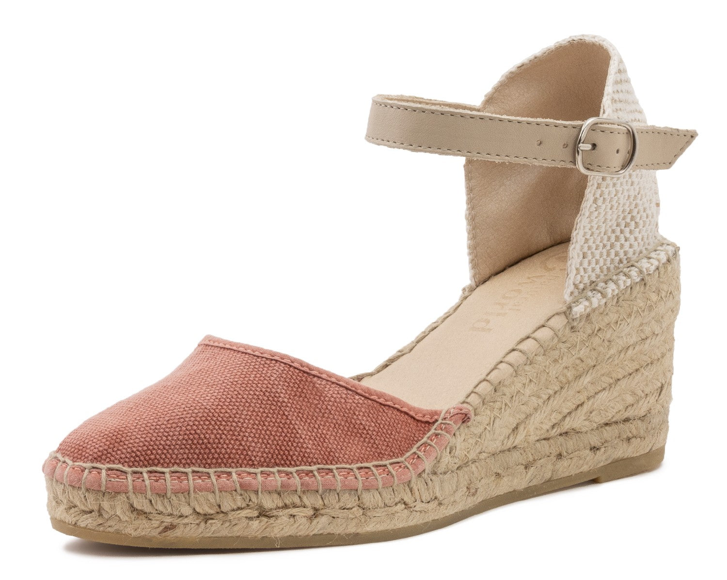 Natural World Eco Hi-Top Espadrille Peach