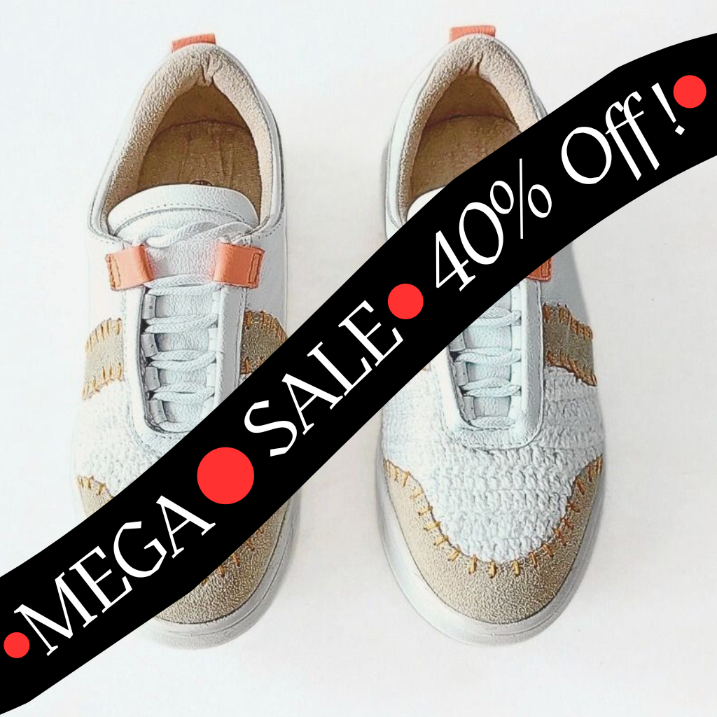 Crochê leather Sneaker